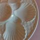 Longchamp white earthenware oyster plate