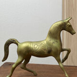 Vintage brass horse