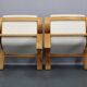 1970s Pair of Rare Restored Armchairs in the Style of Marco Zanuso, Czechoslovakia