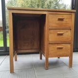 Small wooden desk three drawers