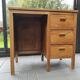 Small wooden desk three drawers