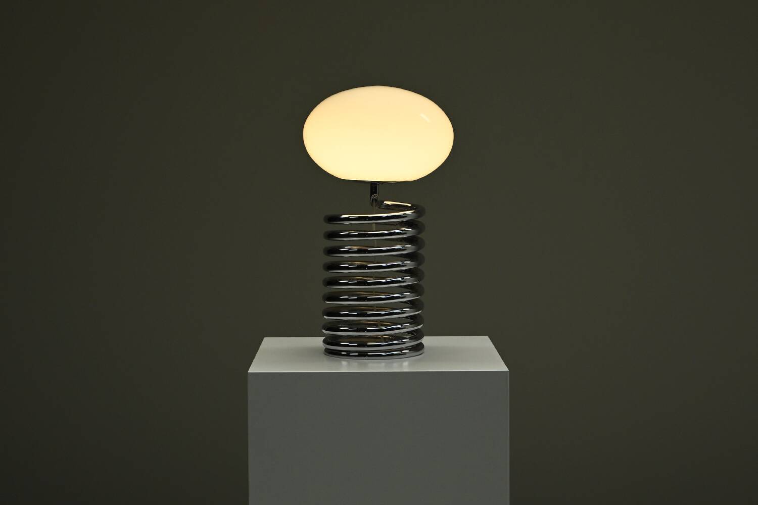 Spring table lamp by Ingo Maurer for Design M, 1960s Germany.