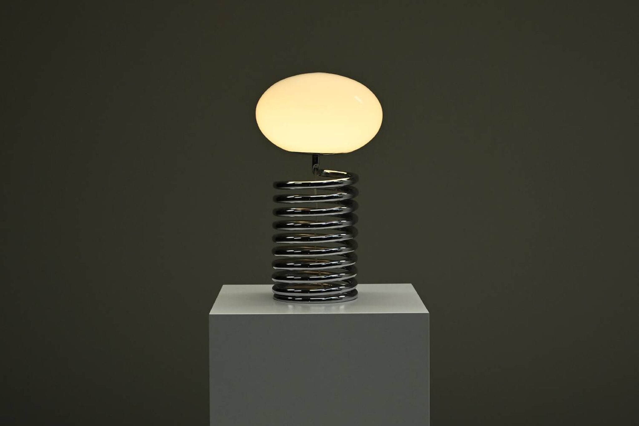 Spring table lamp by Ingo Maurer for Design M, 1960s Germany.