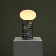 Spring table lamp by Ingo Maurer for Design M, 1960s Germany.