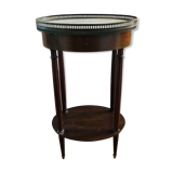 Pedestal table on marble