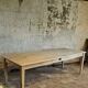 Table de ferme en chêne massif 239x89