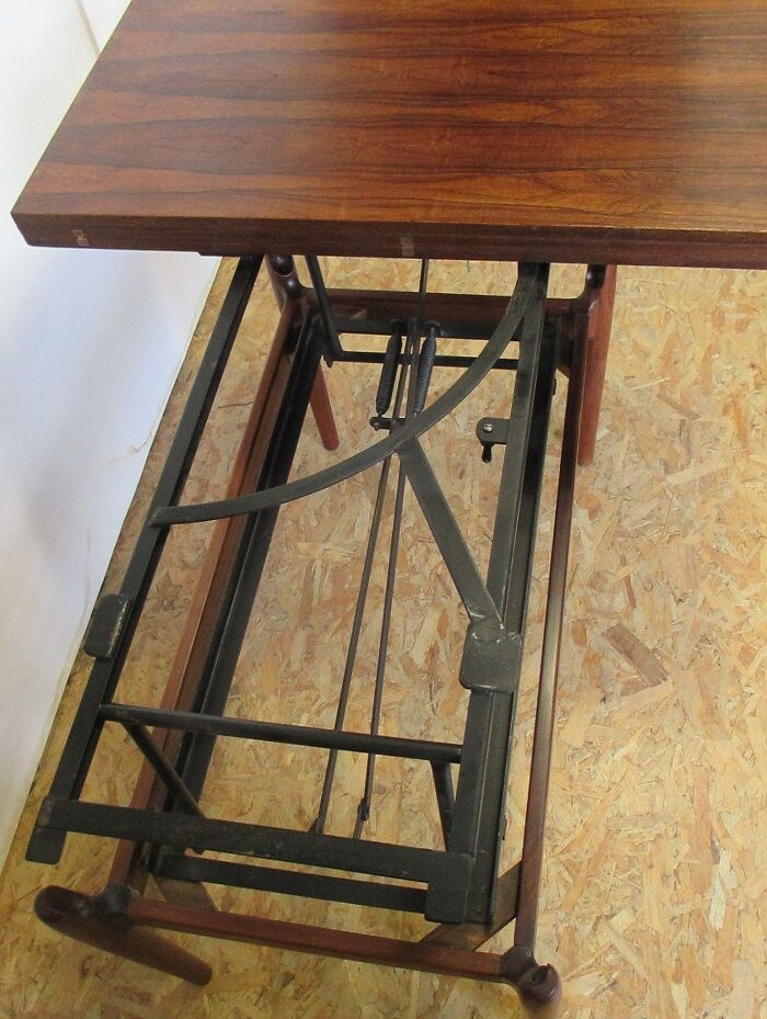 Table transformable system  rosewood