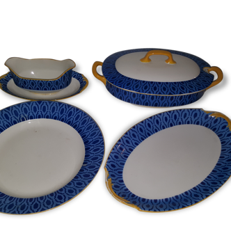 Set of dishes in porcelain from Limoges 1910