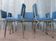 Set of 9 original Tubax chairs attributed to Willy Van Der Meeren, Belgium, 1950s
