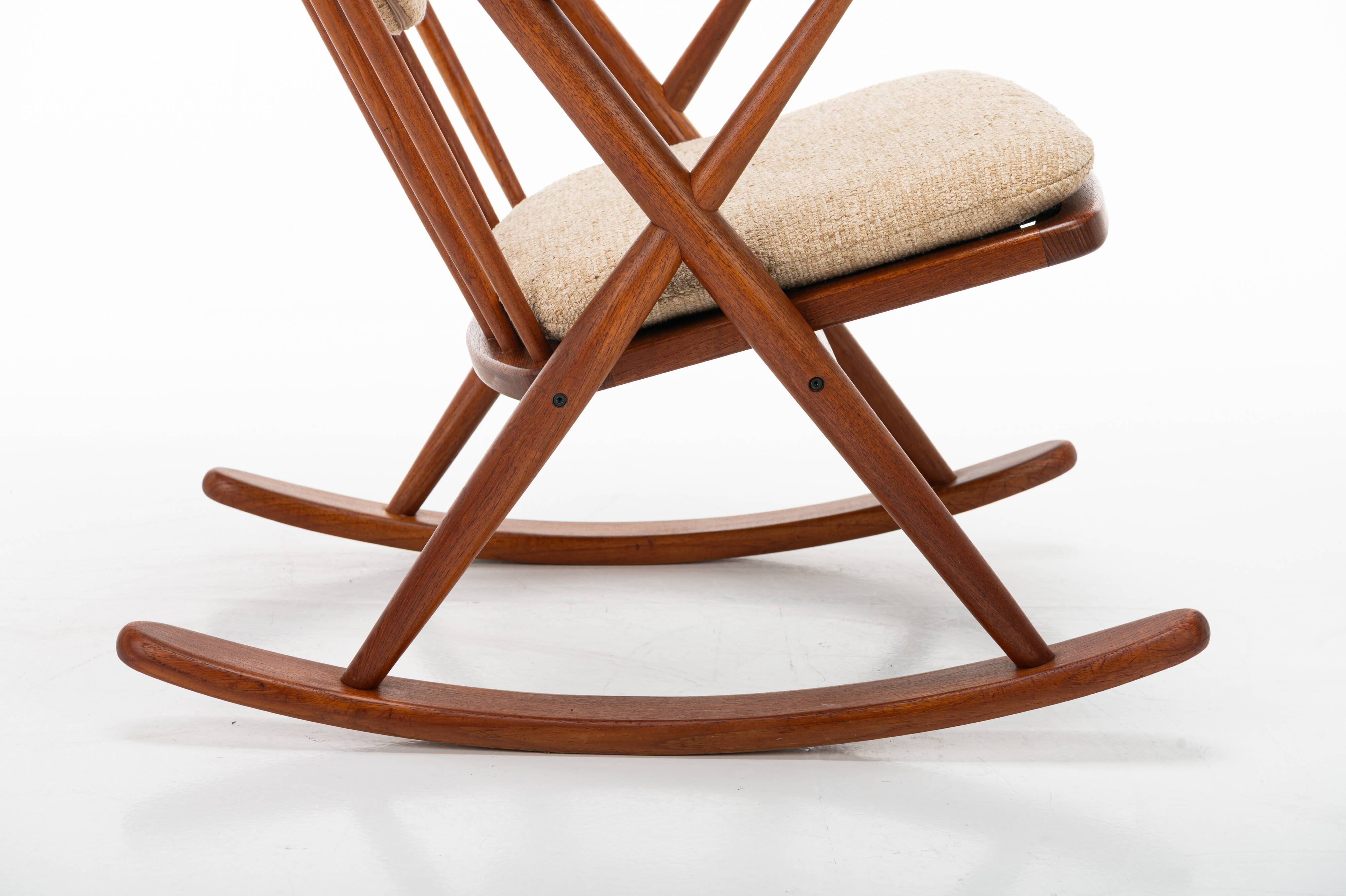 Scandinavian Rocking Chair by Frank Reenskaug for Bramin, Denmark, 1960s