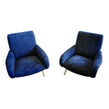 Pair of vintage armchairs by marc zanuso for arflex 1950