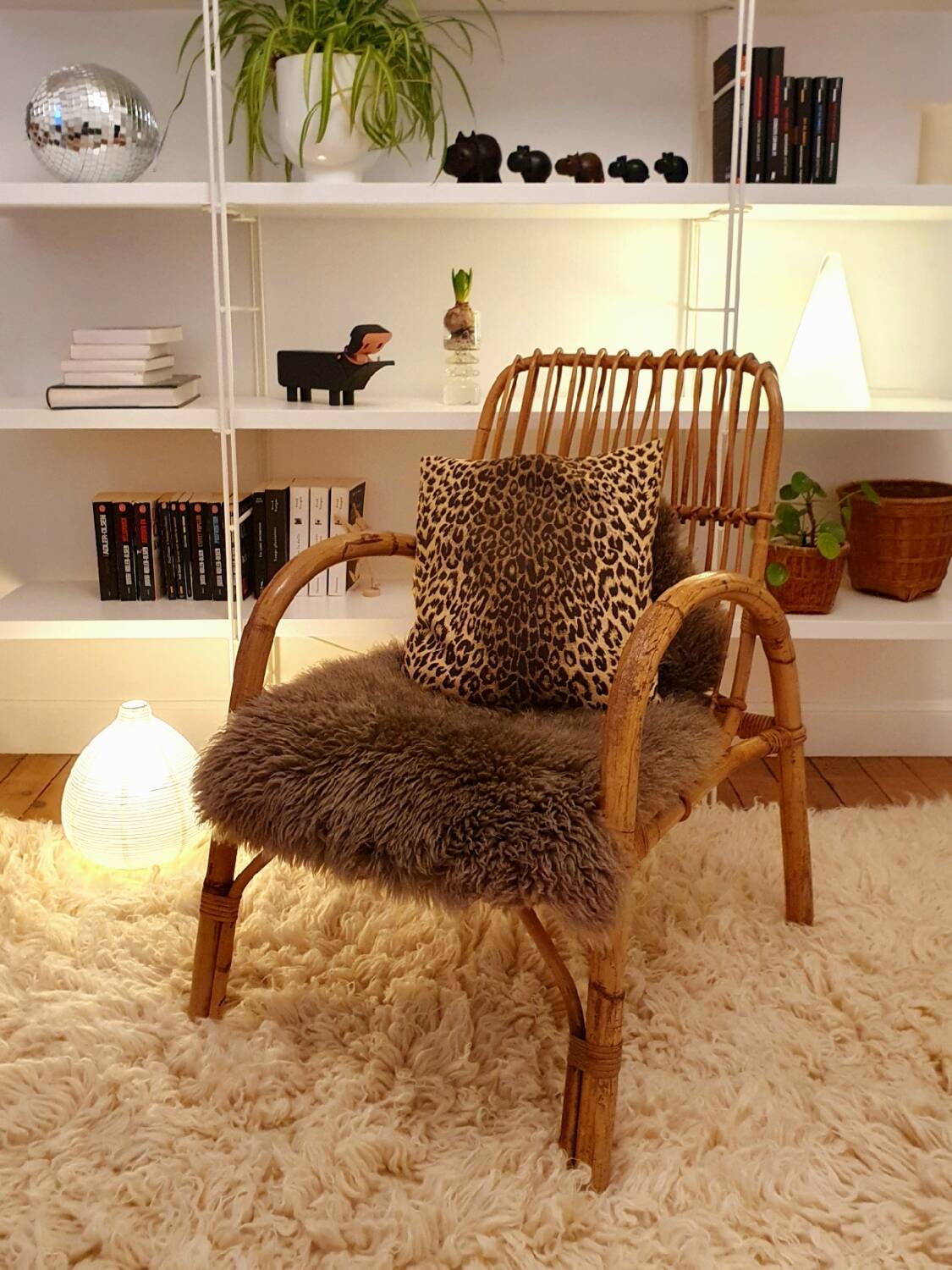 1960s rattan armchair