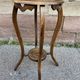 Antique French Art Deco pedestal table 1930s oak plant holder