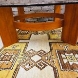 Coffee table in glass and bentwood 1970