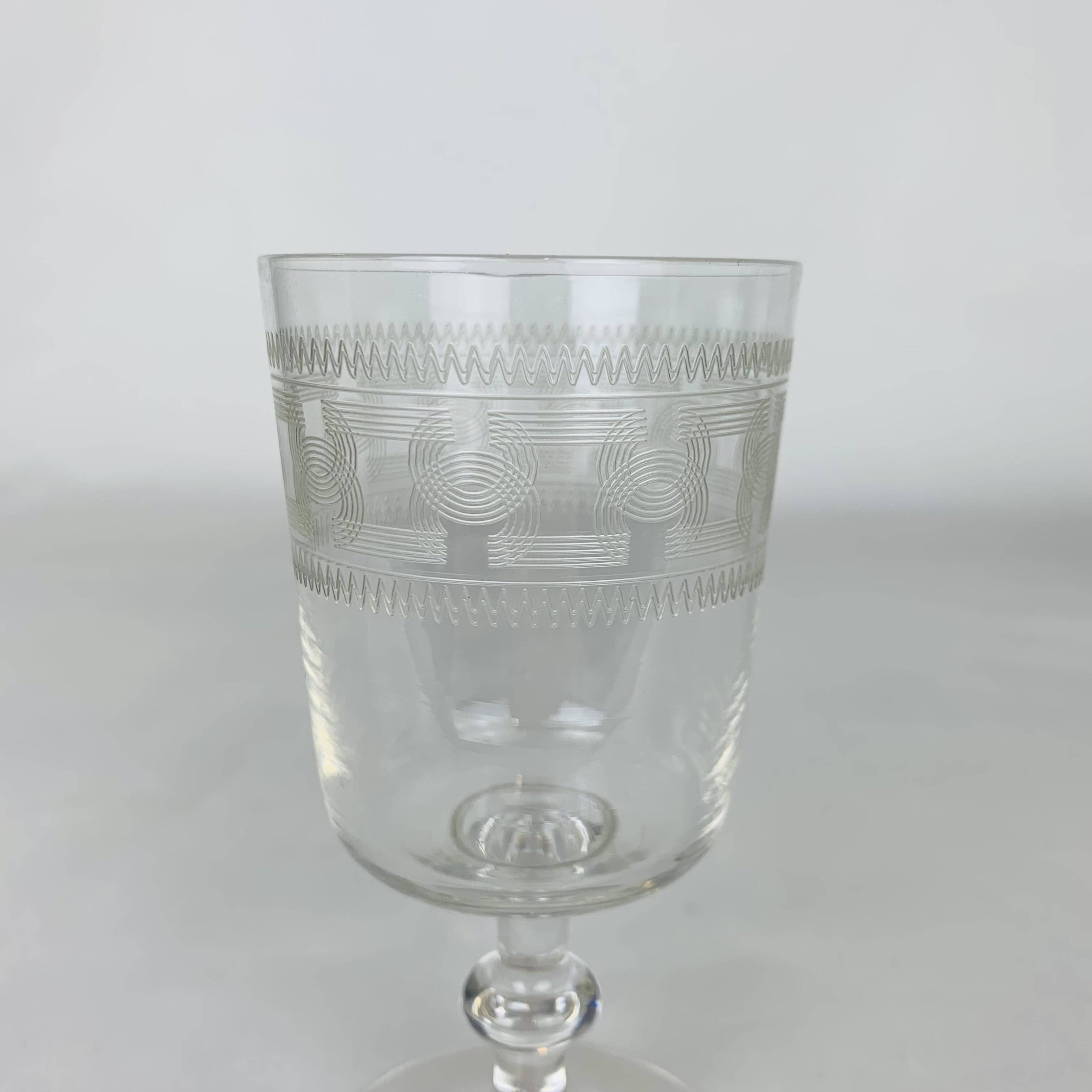 3 Baccarat glasses Chanel model engraving 3458