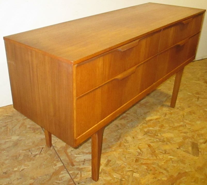 Teak dresser 4 drawers