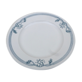 Sarreguemine white porcelain round dish