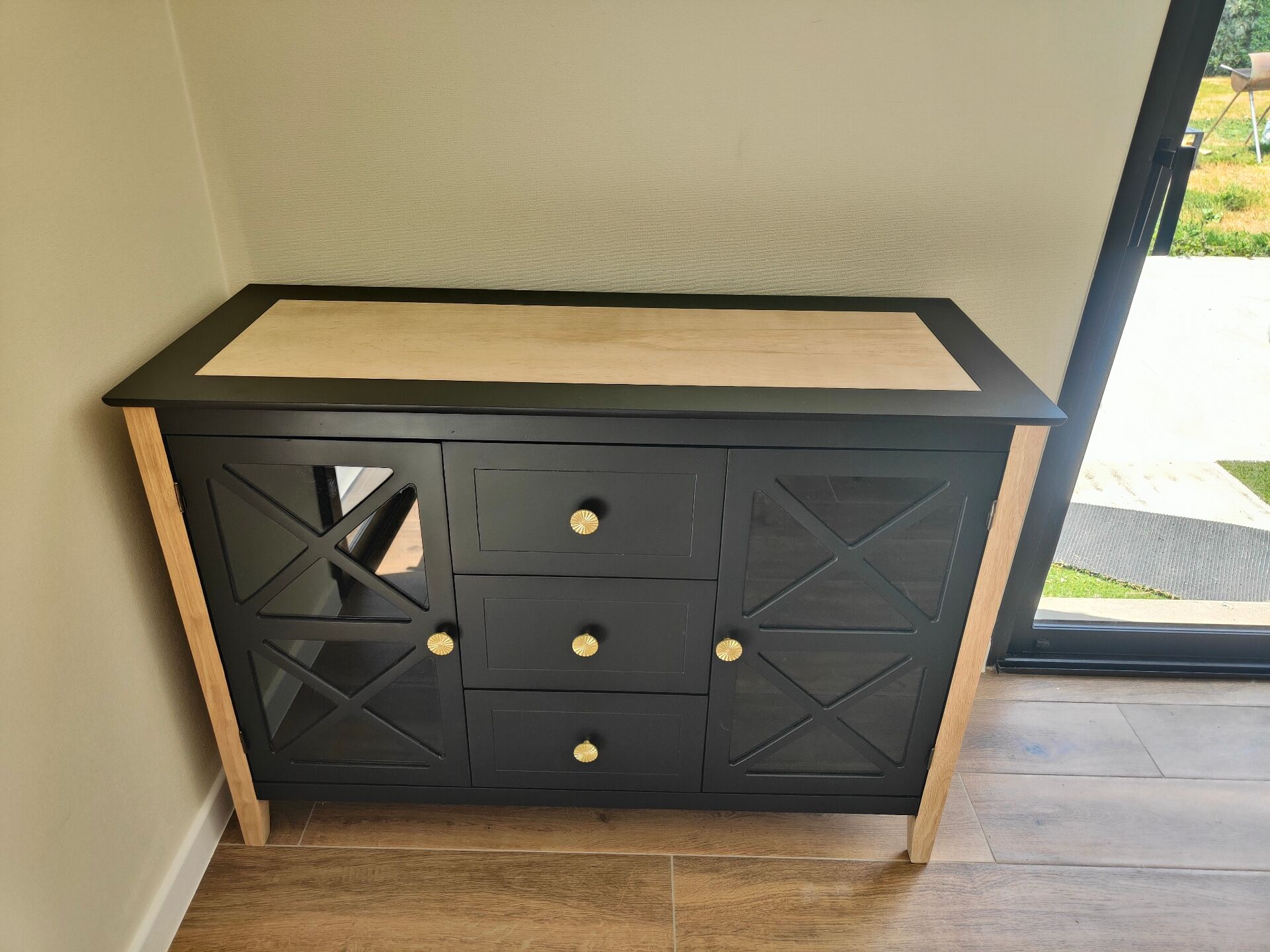 Matte black furniture