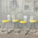 High chairs with plexiglass backrest Mirima, France