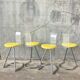 High chairs with plexiglass backrest Mirima, France