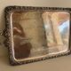 Large silver-plated copper serving tray, 19th century - 80 x 48 cm