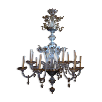 Lustre en verre de Murano