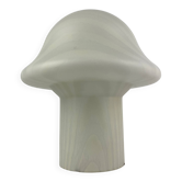 Mushroom table lamp by Peill and Putzler in striped glass, 1970.