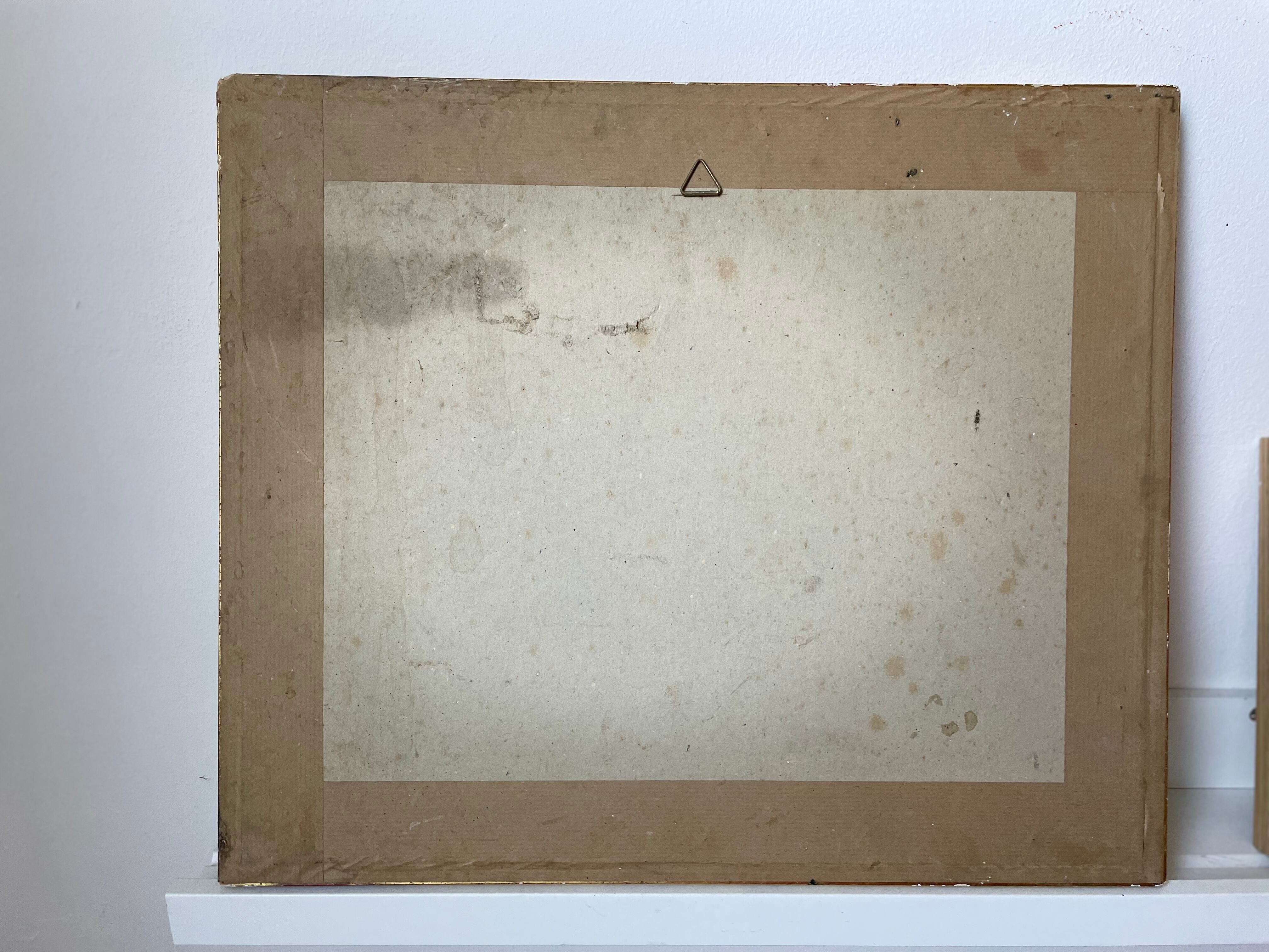 Watercolor painting honfleur brittany