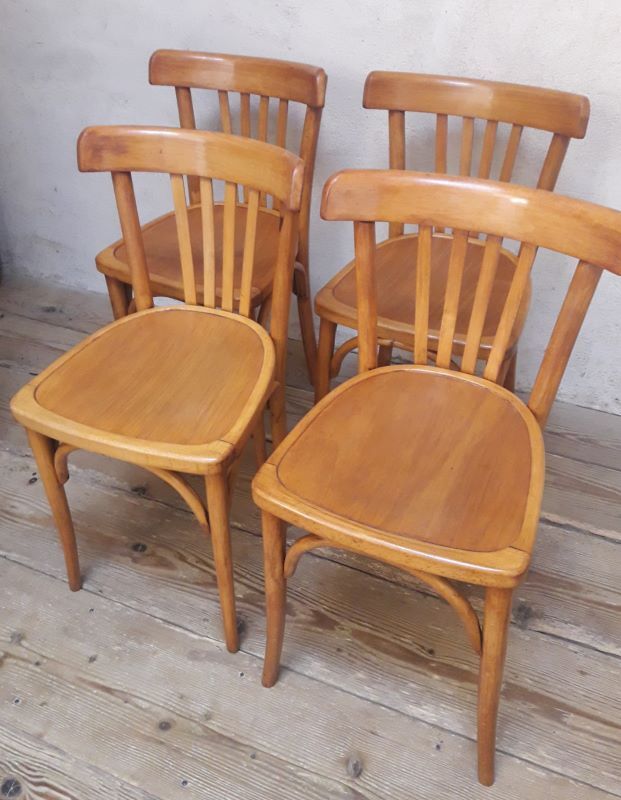 Series of 4 Luterma bistro chairs