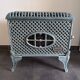 Antique enamelled cast iron stove "Faunus" – renovated