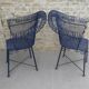 Paire de fauteuils de jardin en métal