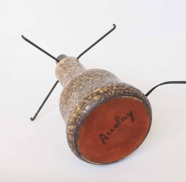 Pied de lampe en grès Accolay