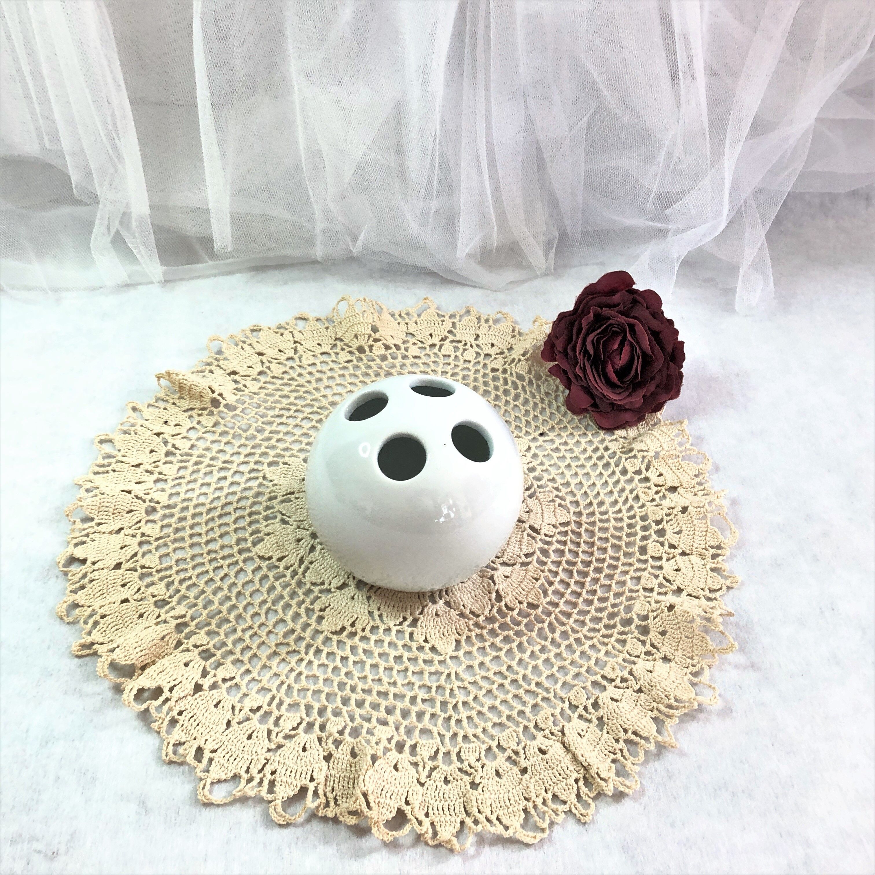 Bouquet maker vase soliflore porcelain