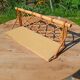 Small vintage wall shelf in bamboo and rattan – 1970s