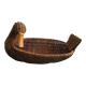 vintage rattan wicker duck basket