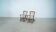 Set of two oak lounge chairs