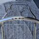 Set of 2 chrome metal chairs, Italian style from the 1970s.