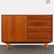 Oak storage by Jiri Jiroutek, model U-458, 1960