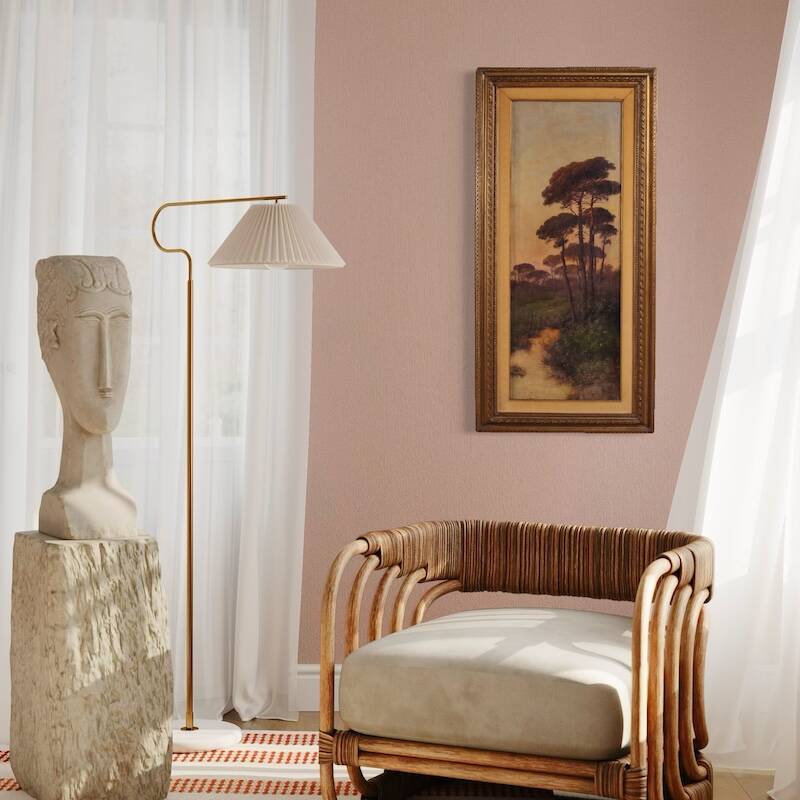 Peinture de paysage italien signée Marko du 19ème siècle.