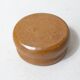 Old small individual butter dish in vintage stoneware