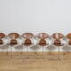 Mid-Century Model 3101 Ant Dining Chairs by Arne Jacobsen for Fritz Hansen, Denmark, 1970s, Set of