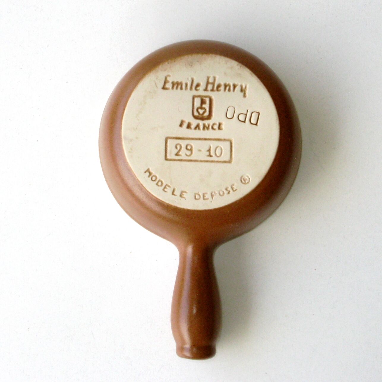 Set of 6 caquelons -Emile Henry - Brown - Culinary pottery - Beige