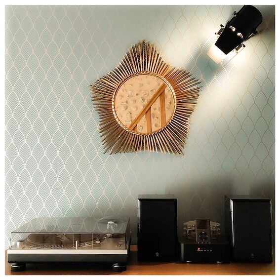 Mirror sun witch eye Chaty Vallauris France 50/60's 55cm