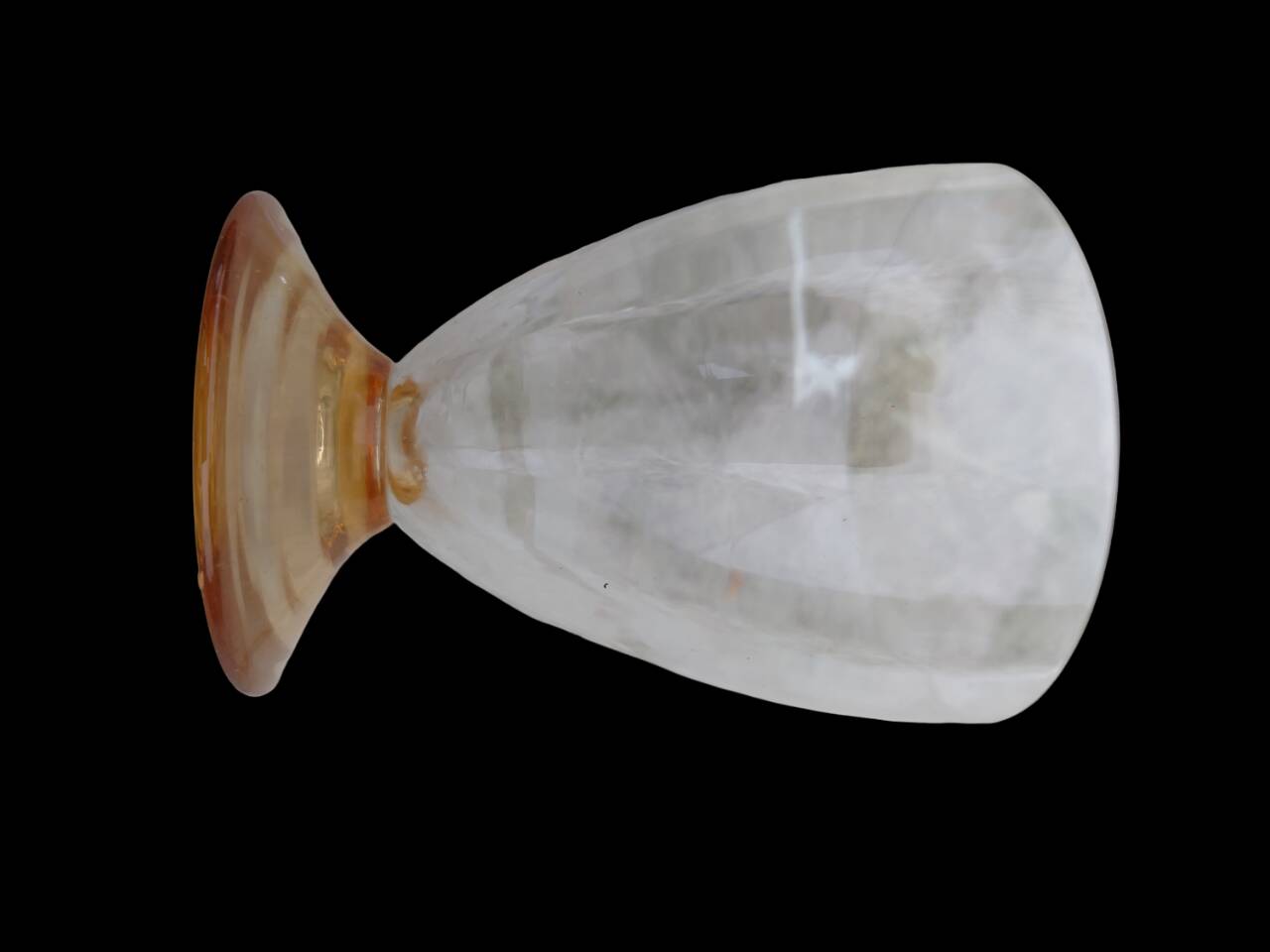 Amber liquor service 1930 glass and faceted carafe