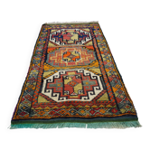 Vintage Turkish handmade rug 56x100 cm