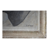 Painting signed Gaspard de Mouko, painting on canvas orientalist portrait 30's