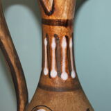 Vintage ceramics from Vallauris. Aiguière of the years 70. Signed Santi.