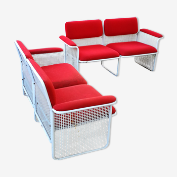Pair of metal sofas Talin design
