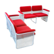 Pair of metal sofas Talin design