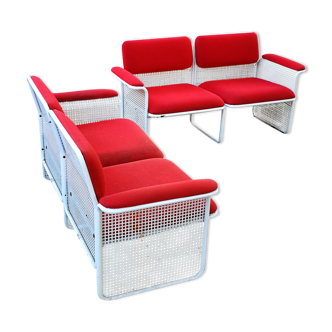 Pair of metal sofas Talin design